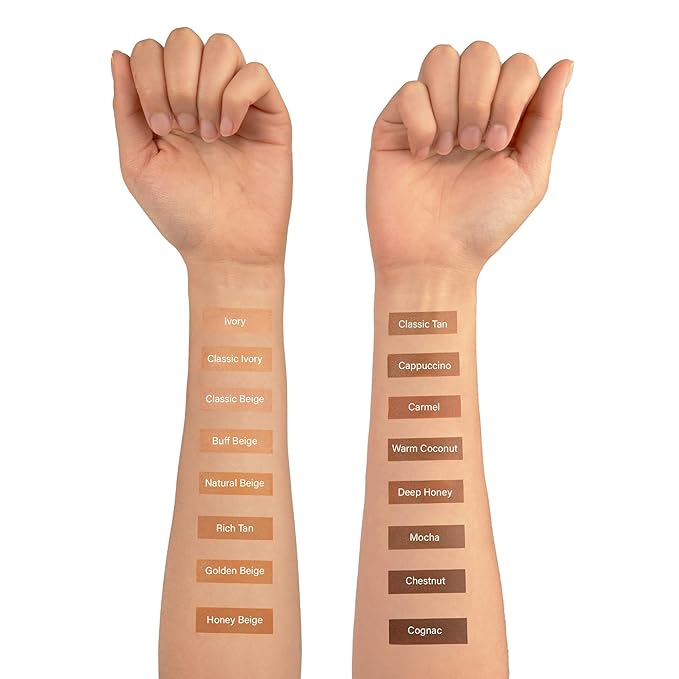 Ruby Kisses Natural Full Coverage 3-In-1 Stick Foundation. Easy to Apply, Hydrating, Lightweight, Long Lasting, Concealer and Contour Stick for Face Makeup (Cappuccino)-BrightBean Baby