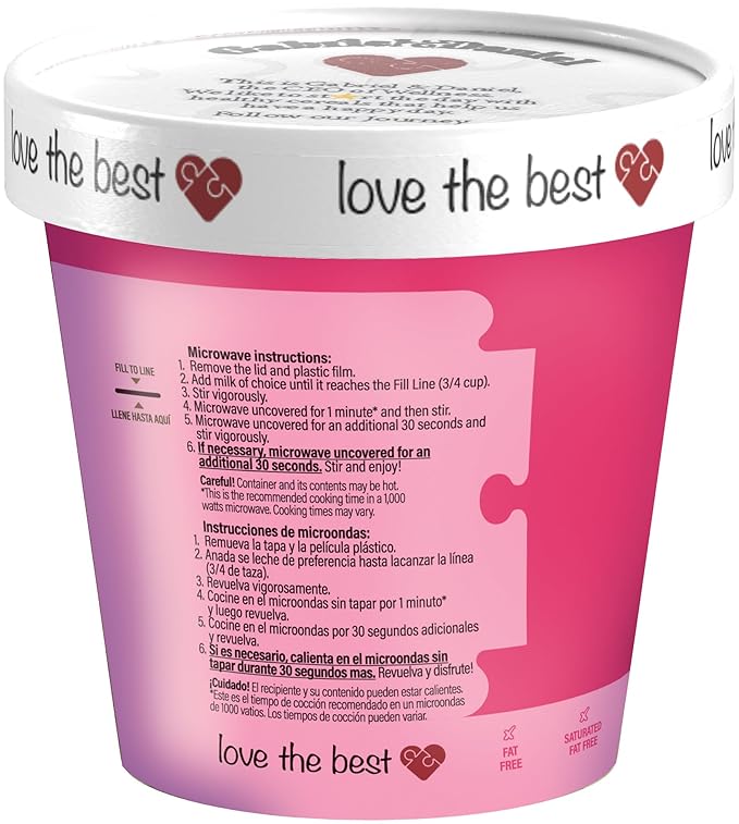 Gabriel & Daniel Organic Instant Creamy Wheat (Farina) Hot Cereal Cup – Non-GMO, Pure and Organic Breakfast Cereal – Rich in Iron & Vitamin C for a Nourishing and Quick Meal – Smooth & Creamy Texture (Pack of 12)-BrightBean Baby