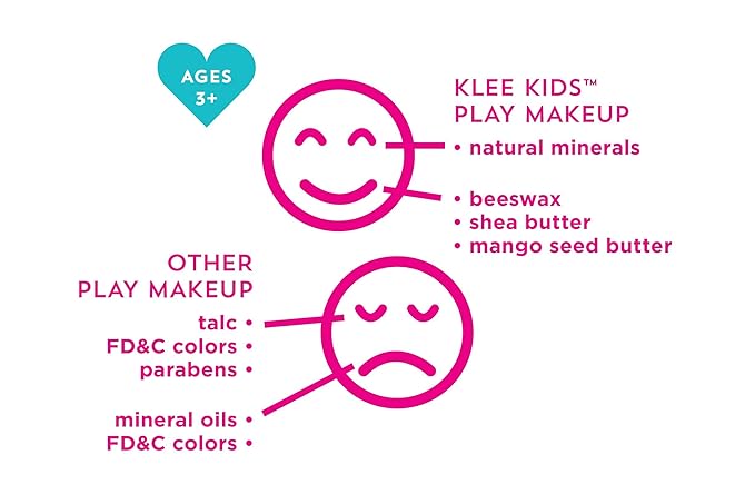 Klee Naturals Luna Star Naturals Klee Kids 4 PC Makeup Up Kits with Compacts (Enchanted Fairy) (Enchanted Fairy)-BrightBean Baby