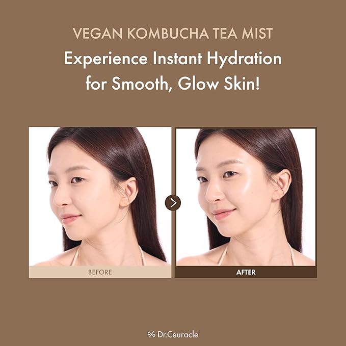 Dr.Ceuracle Vegan Kombucha Tea Mist - Hydrating Face Mist, Portable Milky Spray Serum, Korean Skincare (80 ml / 2.70 fl. oz.)-BrightBean Baby