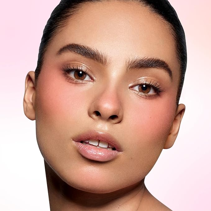 Boobeen Blush Compact for Face, Matte Powder Blush for Cheeks Powder Palette, Nude Light Blush with Puff, Blusher Makeup for a Radiant, Natural Glowing-BrightBean Baby