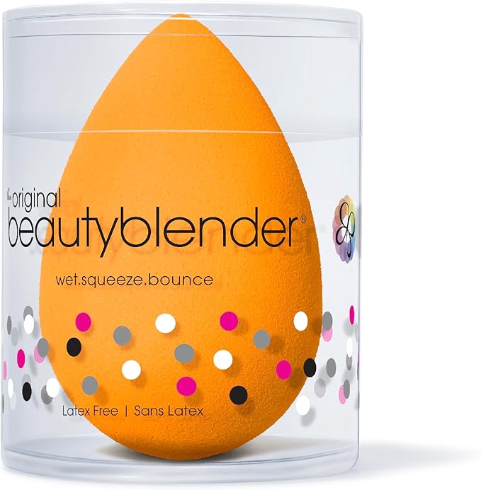 Beautyblender® | Pop Beauty Blender Makeup Sponge, Super-Soft Foam Easily Blends Foundations, Powders & Creams, Made in USA, Reusable, Washable, Streak Free Application, Vegan, Cruelty Free-BrightBean Baby