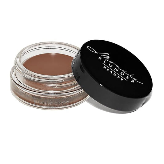 Monika Blunder Beauty - Blunder Cover Foundation Concealer - Shade 9 - Neun - Deep/Dark Warm Neutral Undertones - Clean Beauty, All-In-One, Cruelty-Free, Vegan - 0.62 oz-BrightBean Baby