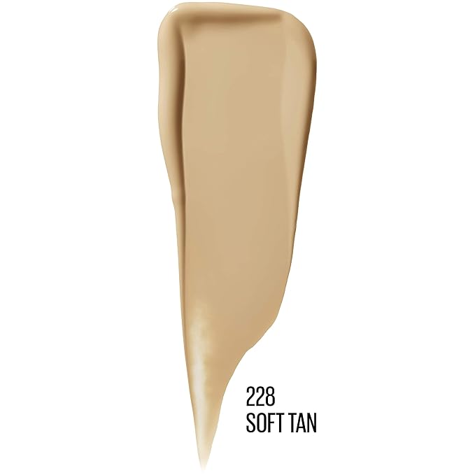 Maybelline Dream Urban Cover Flawless Coverage Foundation Makeup, SPF 50, Soft Tan-BrightBean Baby
