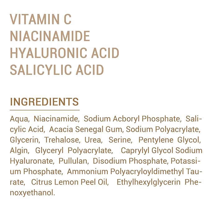 Niacinamide with Salicylic Acid Serum for Face, Hydrating Dark Spot Facial Serum & Plumb Skin, Daily Skincare Essential, 1 fl. oz, Made in Europe-BrightBean Baby