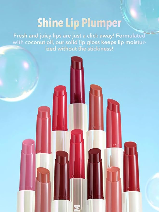 SHEGLAM PoutPerfect Moisturizing Solid Lip Gloss Non Sticky Lipstick with Coconut Oil - In Bloom