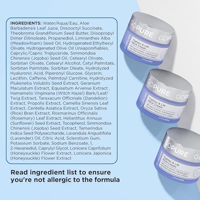 goPure Tighten and Lift Neck Cream- Clinically Tested-BrightBean Baby