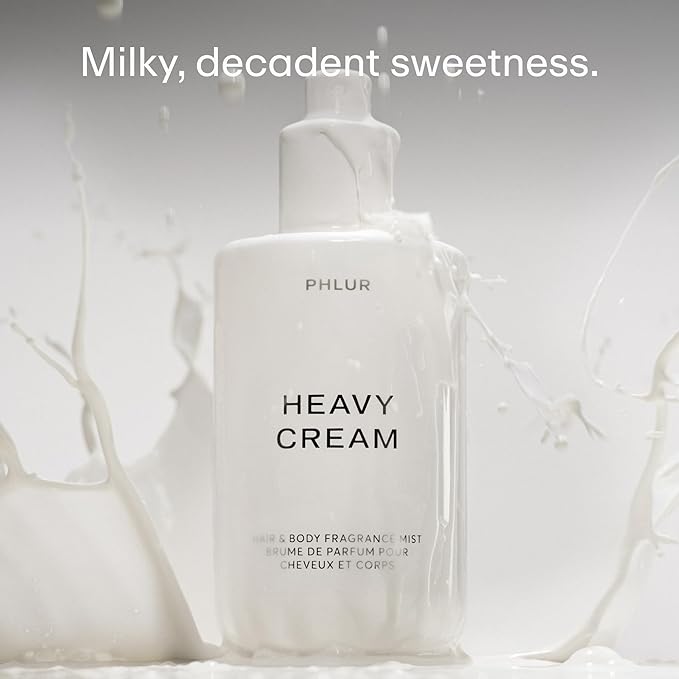 PHLUR Heavy Cream Body Mist – Hair and Body Mist for Women & Body Spray for Men – Marshmallow, Whipped Cream, Jasmine, Coconut Cream & Vanilla Body Spray (8 FL Oz)-BrightBean Baby