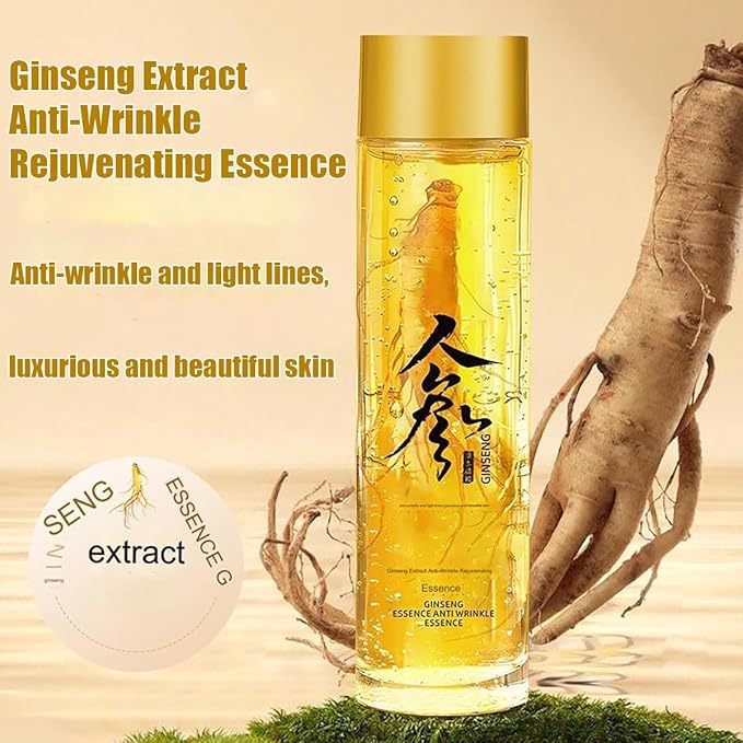 Ginseng Extract Liquid, Ginseng Extract Anti-Wrinkle Original Serum Oil, Korean Red Ginseng Essence for Anti Aging, Moisturizer, Fighting Collagen Loss, Reduces Wrinkles, Improves Sagging (2)-BrightBean Baby
