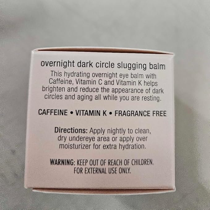Jouer Luminize Overnight Dark Circle Slugging Balm – Fragrance Free, Caffeine Eye Cream, Overnight Eye Treatment, Brightening Eye Balm, Paraben Free, Gluten & Cruelty Free-BrightBean Baby