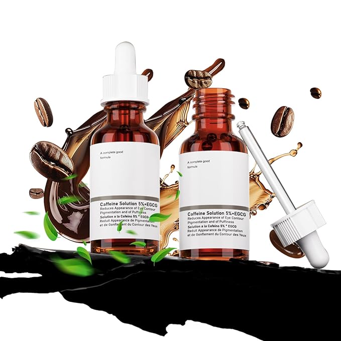 The Caffeine Solution 5% + EGCG,Reduces Appearance of Eye Contour Pigmentation and Puffiness,Under Eye Serum (30ml) Caffeine For Face Moisturizing Serum (2)-BrightBean Baby