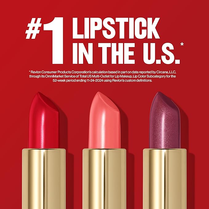 Revlon Super Lustrous Lipstick, Creamy Formula For Soft, Fuller-Looking Lips, Moisturized Feel, 619 Rose & Shine, 0.15 oz