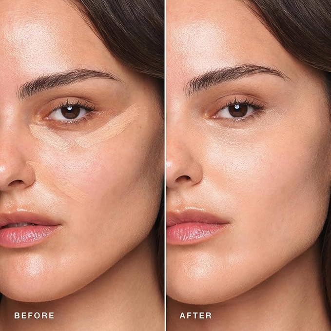Jouer Essential High Coverage Concealer Pen - Under Eye Concealer for Dark Circles - Brightening Makeup for Eye Circles - Color Corrector Eye Primer with Hyaluronic Acid and Vitamin E-BrightBean Baby