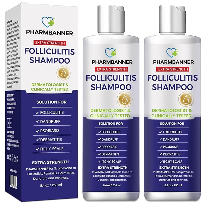 Anti-Fungal Shampoo for Itchy, Dry Scalp – Supports Scalp Health, Helps with Folliculitis, Seborrheic Dermatitis & Scalp Flaking-2 Pack-BrightBean Baby