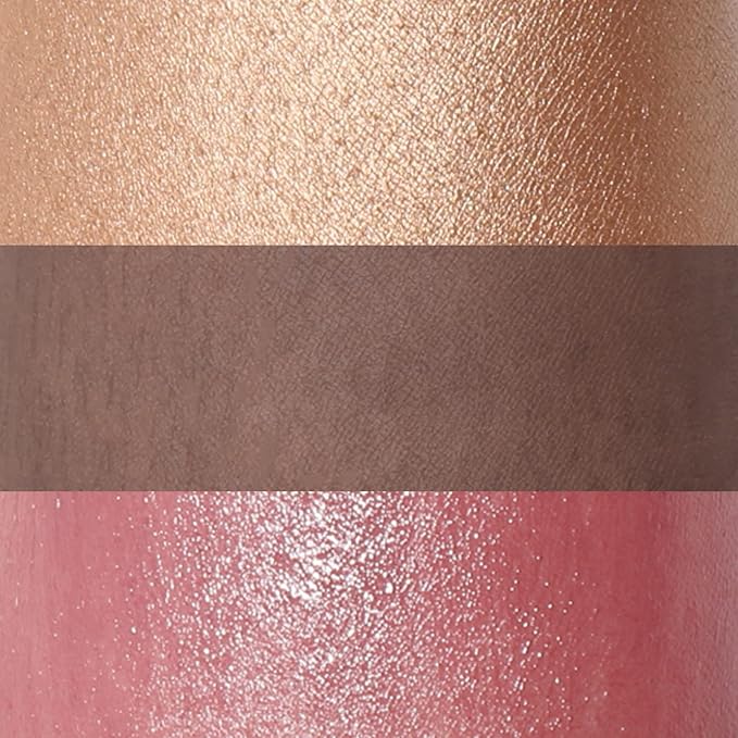 FOCALLURE 3 Pcs Cream Contour Sticks,Shades with Highlighter & Bronzer & Blush,Non-greasy Long-wear Face Contouring Pen,Easy to Sculpt the Face and Create a Lightweight Finishing Makeup,MEDIUM-DEEP-BrightBean Baby