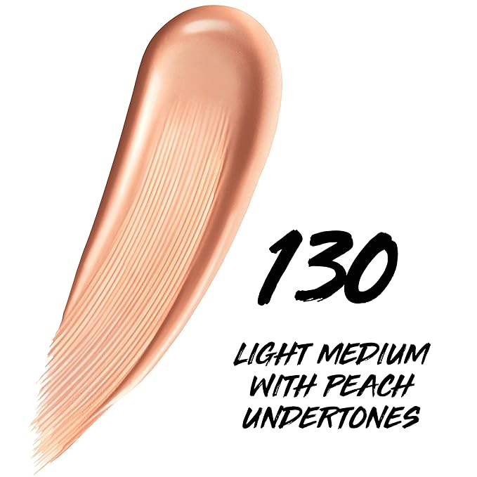 Maybelline Super Stay Up to 24HR Skin Tint, Radiant Light-to-Medium Coverage Foundation, Makeup Infused With Vitamin C, 130, 1 Count-BrightBean Baby