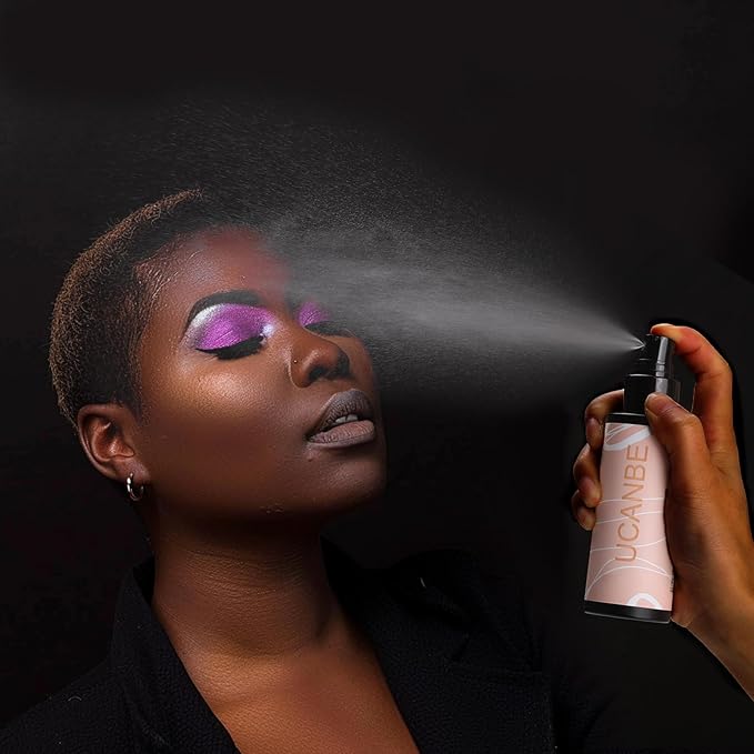 UCANBE Ultra Matte Makeup Setting Spray for Oily Skin, Long Lasting Finishing Spray for Face Make Up, Weightless Mattifying Setting Mist, 3.38 Fl.oz-BrightBean Baby
