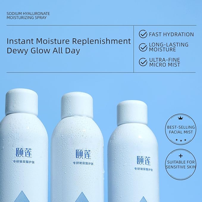 YILIAN Face Mist Natural Facial Spray with HA, Soothing and Calming Sensitive Skin, 10.14 fl. oz. 2 Packs-BrightBean Baby