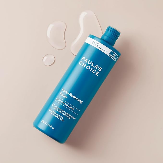 Paula's Choice SKIN BALANCING Pore-Reducing Face Toner for Combination and Oily Skin, Minimizes Large Pores, Controls Oil & Shine, Hydrates & Replenishes, Suitable for Acne-Prone Skin, 12 Fl Oz Bottle-BrightBean Baby
