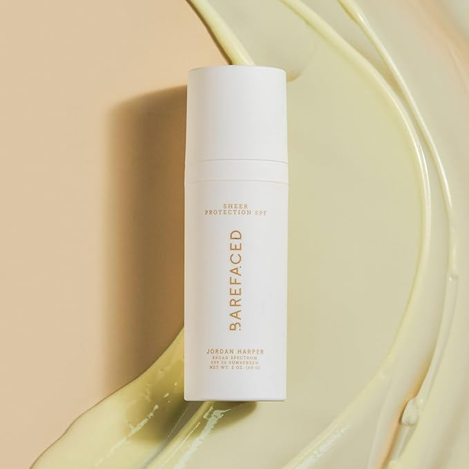 Barefaced Sheer Protection SPF 50+ – Broad-Spectrum Face Sunscreen for women with Zinc Oxide, Niacinamide & Hyaluronic Acid – Oil-Free UV Protection, Hydration & Anti-Aging with Universal Tint (60ml)-BrightBean Baby