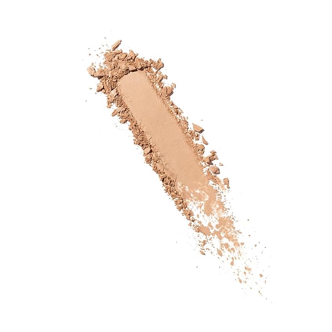 Well People Bio Powder Foundation, Lightweight & Hydrating Foundation For Perfecting & Smoothing Skin, Semi-Matte Finish, Vegan & Cruelty-free, 6N-BrightBean Baby