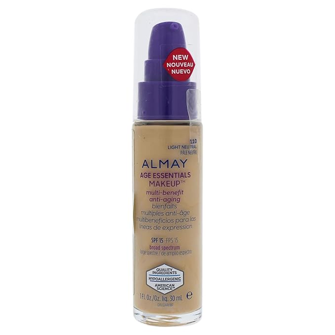Almay Age Essentials Makeup, Light Neutral-BrightBean Baby