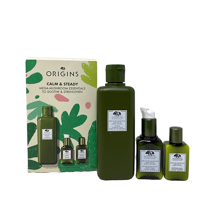 Origins Calm & Steady Mega-Mushroom Essentials To Soothe & Strengthen-BrightBean Baby