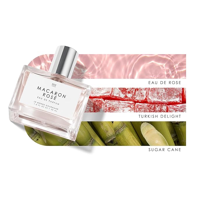 Le Monde Gourmand Macaron Rosé Eau de Parfum - 1 fl oz (30 ml) - Rose, Floral, Sugar Perfume Notes-BrightBean Baby