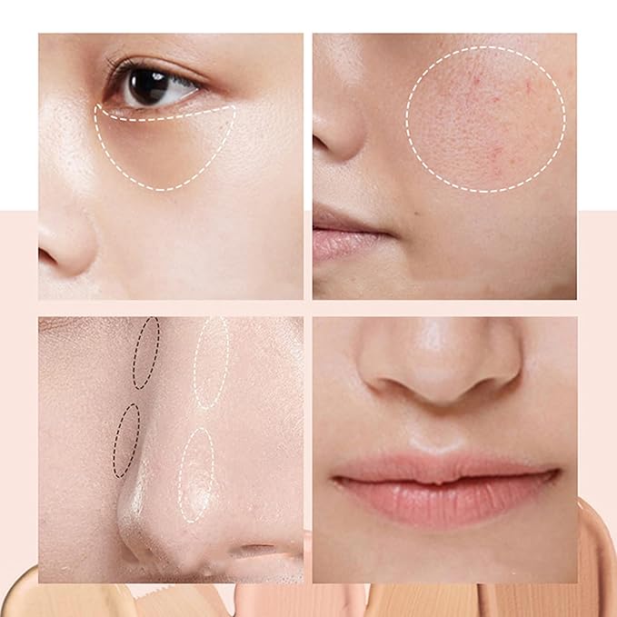 Mallofusa Single Color Face Makeup Concealer Foundation Palette Moisturizing 0.49oz (Black)-BrightBean Baby