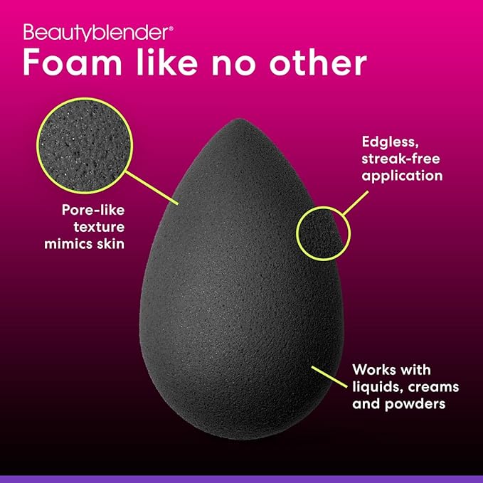 Beautyblender® | Pro Blender Makeup Sponge | Blend Liquid Foundations, Powders and Creams | Streak Free Application | Vegan, Cruelty Free | Made in USA-BrightBean Baby