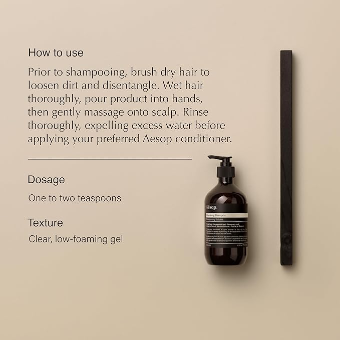 Aesop Volumizing Shampoo | Lifting Formulation for Volume and Body for Thin or Fine Hair | Botanical Oils to Soften Hair and Add Shine | 16.9oz / 500mL-BrightBean Baby