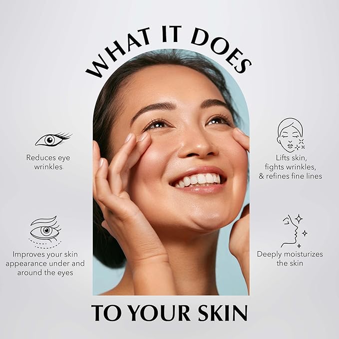 Eye Serum, Multi-Vitamin Skin Care Serum with Vitamins A, B, C and E, Rejuvenating Dark Spot Remover for Face and Under Eyes, Improves Age Spots, Fine Lines and Wrinkles, 30 ml-BrightBean Baby