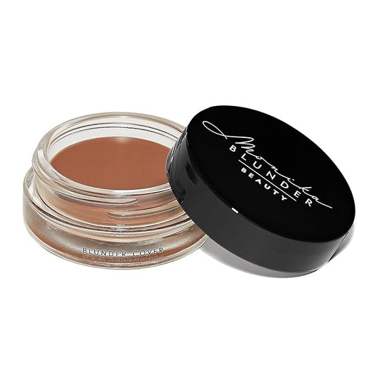Monika Blunder Beauty - Blunder Cover Foundation, Concealer - Shade: 7 - Sieben - Deep Neutral Undertones - Clean Beauty, All-In-One, Cruelty-Free, Fragrance-Free, Vegan - 0.62 oz-BrightBean Baby