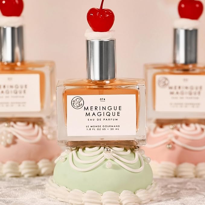 Le Monde Gourmand Meringue Magique Eau de Parfum, Gemeni Bakes Collaboration - 1 fl oz (30 ml) - Praline, Orange, Gardenia Perfume Notes-BrightBean Baby