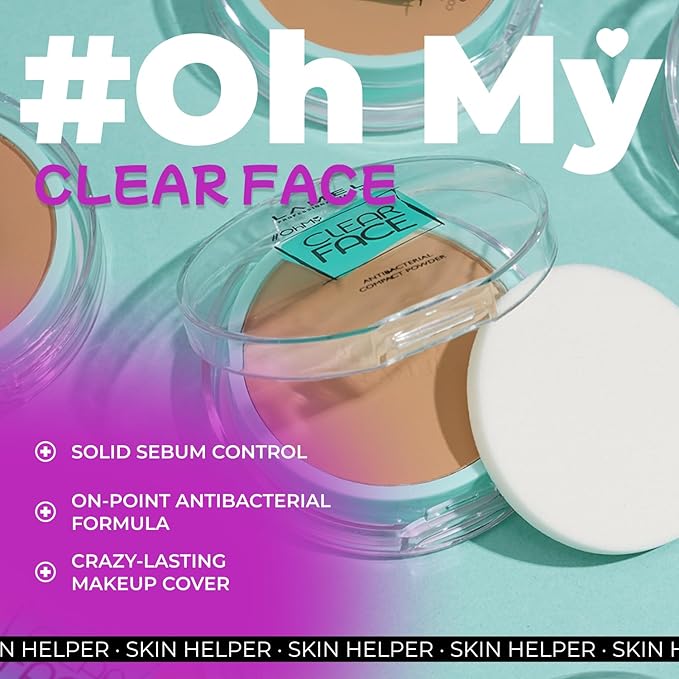 Lamel OhMy Clear Face Powder - Light Natural Coverage & Suet Control - Cruelty Free - Sand Beige N.405-BrightBean Baby
