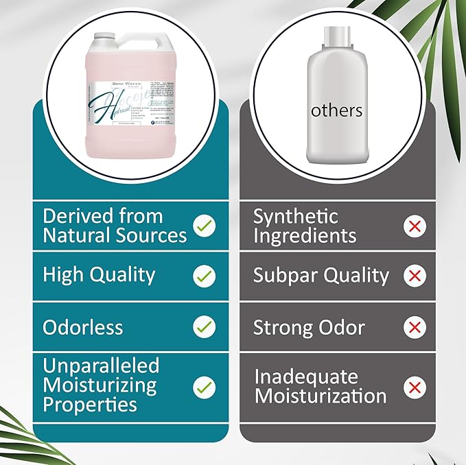 Dr Joe Lab White Rose Water Hydrosol - Natural Distilled Bulgarian Non-GMO Vegan Hydrating Toning Spray Mist Face Hair Skin Pores Locs Dreads - Packaging May Vary (1 Gallon)-BrightBean Baby