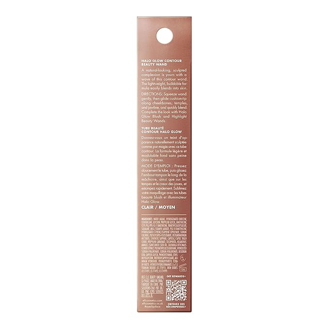 e.l.f. Halo Glow Contour Beauty Wand, Liquid Contour Wand For A Naturally Sculpted Look, Buildable Formula, Vegan & Cruelty-free, Light/Medium-BrightBean Baby