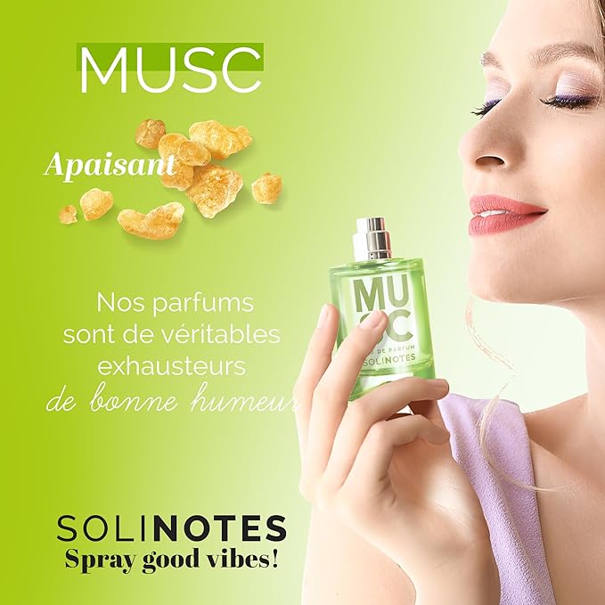 SOLINOTES Musk Perfume for Women - Eau De Parfum | Delicate Floral and Soothing Scent - Made in France - Vegan - 1.7 fl.oz-BrightBean Baby