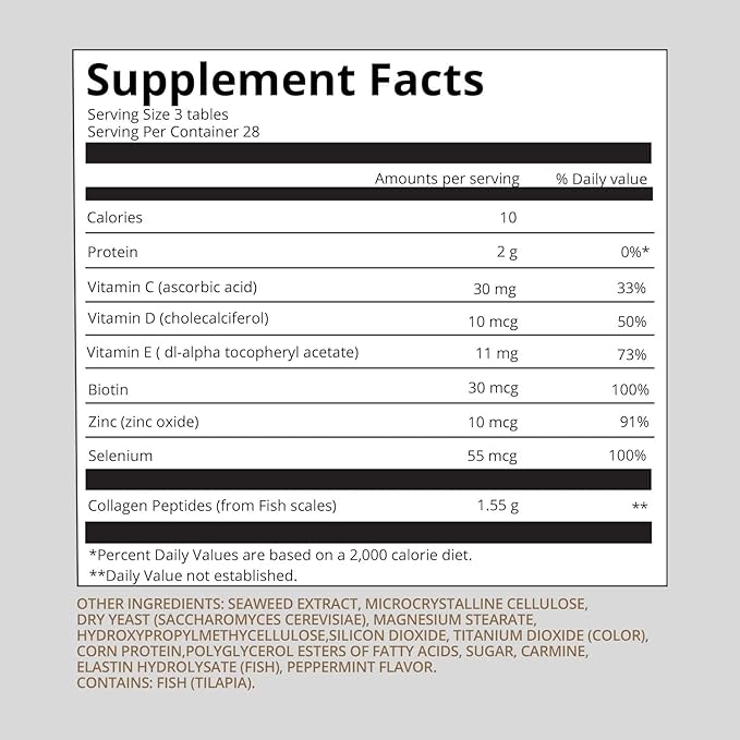 Derma Collagen-Luxury pack (84 tablets * 4 units) -Skin Care with Biotin Vitamin C D E, Collagen peptides and Zinc Selenium for Reduce Wrinkles, Tighten Skin, Boost Hair Skin Nails Joints-BrightBean Baby