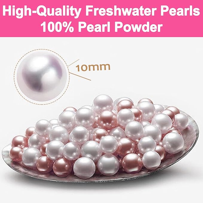 Pure Freshwater Pearl Powder for Skincare and Homemade Cosmetics Grade. 80g(2.82oz) SuperFine Pearl Powder for DIY lotions | creams | serums | making face mask, Natural and Oranic-BrightBean Baby