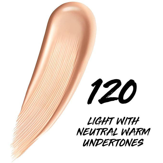 Maybelline Super Stay Up to 24HR Skin Tint, Radiant Light-to-Medium Coverage Foundation, Makeup Infused With Vitamin C, 120, 1 Count-BrightBean Baby