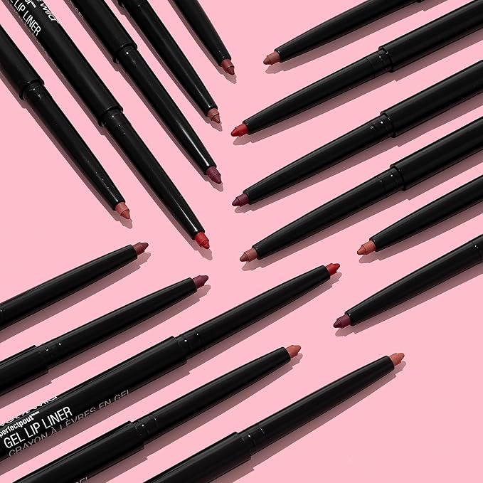 wet n wild Perfect Pout Matte Retractable Gel Lip Liner Pencil, Rich Creamy Long Lasting Color, Well-Defined and Flawless Application, Vegan & Cruelty-Free - Gone Burgundy-BrightBean Baby