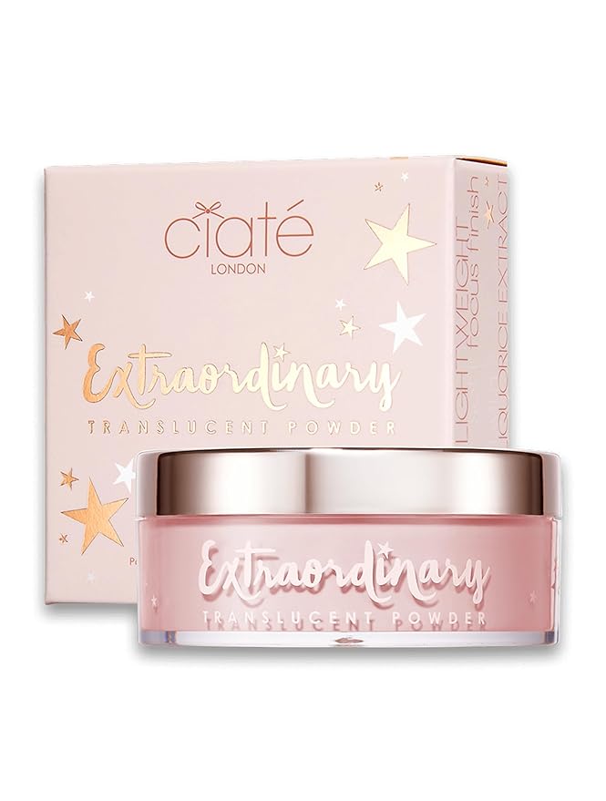 Ciaté London Extraordinary Setting Powder Brightening Pink, for Long-Lasting Makeup & Luminous Complexion, Oil Control, Talc-Free & Vegan Formula, Suitable for All Skin Tones-BrightBean Baby