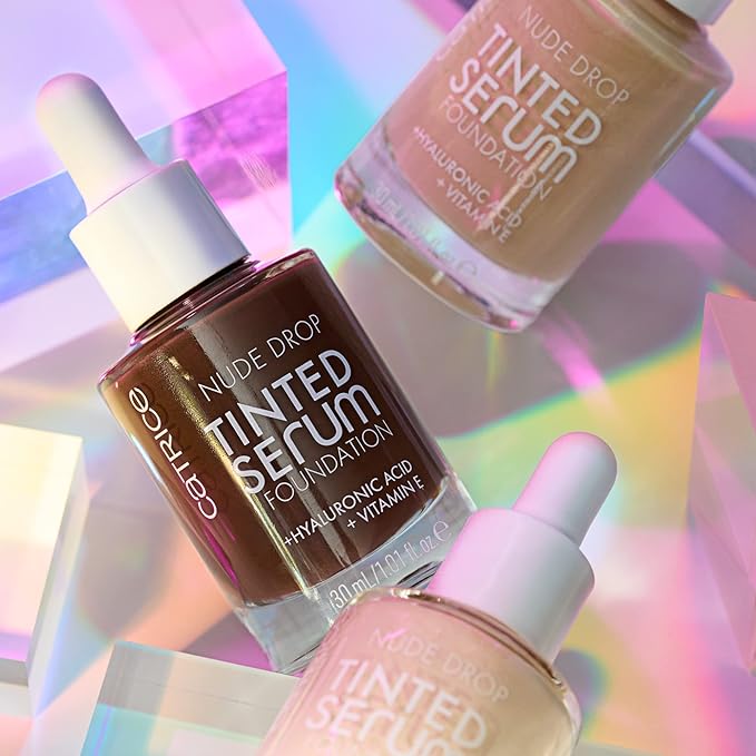 Catrice | Nude Drop Tinted Serum Foundation | Lightweight, Hydrating, Buildable Coverage | Enriched with Hyaluronic Acid & Vitamin E | Vegan & Cruelty Free (020W)-BrightBean Baby
