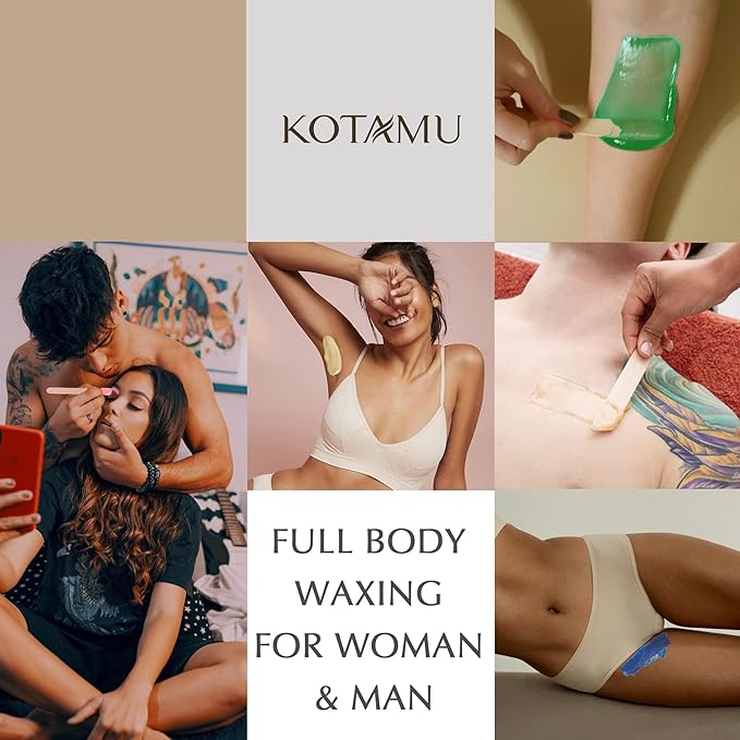KOTAMU Waxing Kit Black Digital Wax Kit for Women Men Sensitive Skin Hard Waxing Pot for Eyebrow Face Leg Underarm Coarse Soft Hair Removal Professional Wax Warmer with 25 Accessories for Home Salon-BrightBean Baby