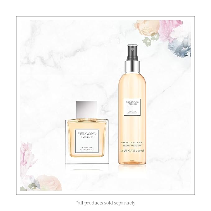 Vera Wang Embrace Merigold and Gardenia Body Mist 8.4 fl oz (Pack of 1), Notes of Melon, Gardenia, and Marigold, Women's Fragrance, Long Lasting, Everyday Fragrance-BrightBean Baby