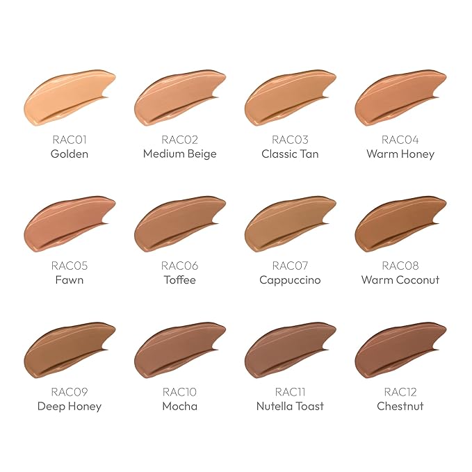 Ruby Kisses All Day Concealer Lightweight Full Coverage Multi-Use Concealer 0.13 Fl Oz (Cappuccino)-BrightBean Baby