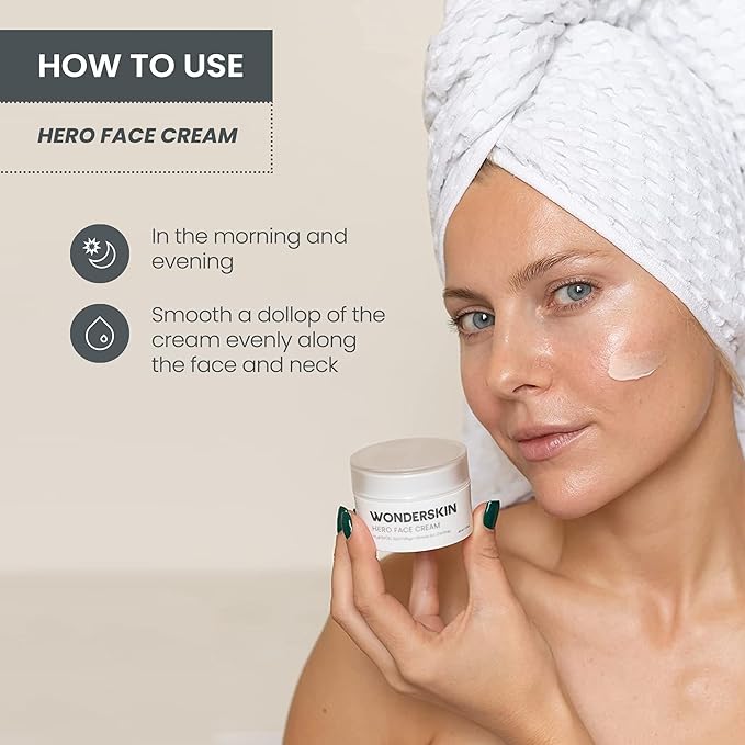 Wonderskin Purevoc Hero Face Cream, Anti Wrinkle Moisturizing Face Cream, Hydrating Face Moisturizer for Women & Men, Anti Aging Face Moisturizer, Daily Facial Moisturizer for Dry Skin-BrightBean Baby