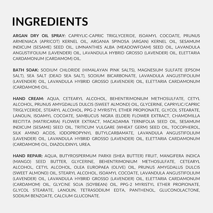 Discovery Kit - Argan Oil, Bath Soak, Hand Cream & Hand Repair (Black Coconut)-BrightBean Baby