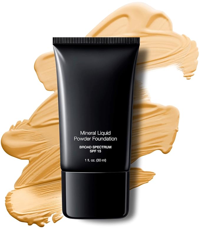 Jolie Mineral Liquid Powder Foundation SPF 15 1 Fl. Oz. Hypoallergenic - For All Skin Types (Vanilla Cream)-BrightBean Baby